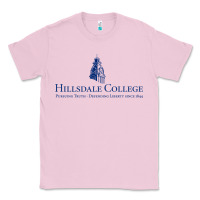 Bubblegum Pink Hillsdale College Classic Tee - artisFamous