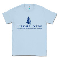Dusty Blue Hillsdale College Classic Tee - artisFamous