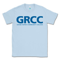 Dusty Blue Grand Rapids Community College Classic Tee - artisFamous