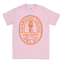 Bubblegum Pink Kalamazoo College Classic Tee - artisFamous