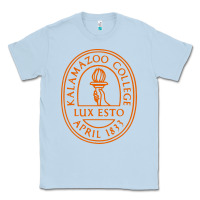 Dusty Blue Kalamazoo College Classic Tee - artisFamous