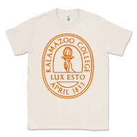 Natural Kalamazoo College Classic Tee - artisFamous