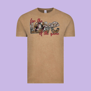For The Love Of The Game Vintage Tee Designed By Sublimationcraftshop