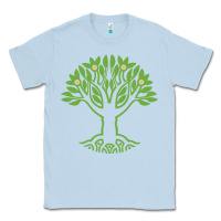 Dusty Blue Maharishi International College Classic Tee - artisFamous