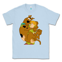 Dusty Blue Scooby Doo and Shaggy Classic Tee - artisFamous