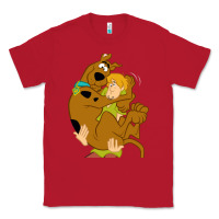 Red Scooby Doo and Shaggy Classic Tee - artisFamous