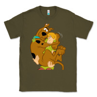 Army Green Scooby Doo and Shaggy Classic Tee - artisFamous