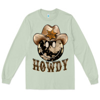 Matcha howdy smiley face Long Sleeve Tee - BarkalooDesign