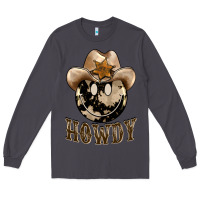 Smoke howdy smiley face Long Sleeve Tee - BarkalooDesign