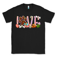 Black Easter love dog paw Classic Tee - BundleAndBundleShop