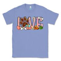 Colony Blue Easter love dog paw Classic Tee - BundleAndBundleShop