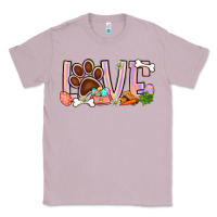 Lilac Easter love dog paw Classic Tee - BundleAndBundleShop