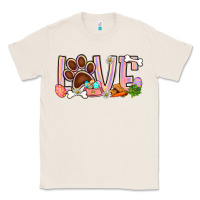 Natural Easter love dog paw Classic Tee - BundleAndBundleShop