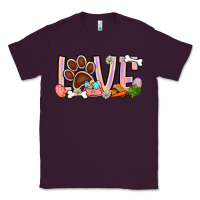 Plum Easter love dog paw Classic Tee - BundleAndBundleShop