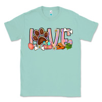 Seafoam Easter love dog paw Classic Tee - BundleAndBundleShop
