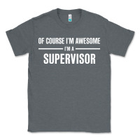 Charcoal Heather i'm awesome i'm a supervisor Classic Tee - artisFamous