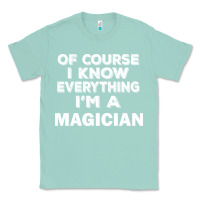 Seafoam i know everything i'm a magician Classic Tee - artisFamous