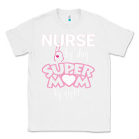 White nurse by day super mom by night Classic Tee - artisFamous