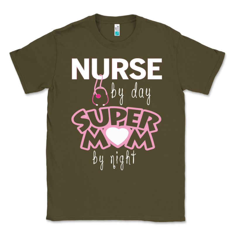 Nurse By Day Super Mom By Night Classic Tee by artisFamous | Teevron