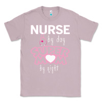 Lilac nurse by day super mom by night Classic Tee - artisFamous