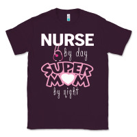 Plum nurse by day super mom by night Classic Tee - artisFamous