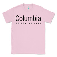 Bubblegum Pink Columbia College Chicago Classic Tee - artisFamous