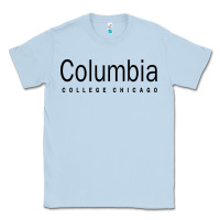 Dusty Blue Columbia College Chicago Classic Tee - artisFamous