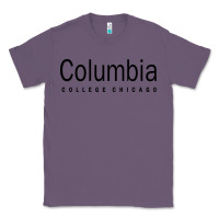 Lavender Columbia College Chicago Classic Tee - artisFamous