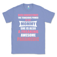 Colony Blue never underestimate mommy paramedic Classic Tee - artisFamous