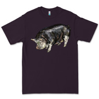 Plum poland china pig Premium Tee - LillyAllenDesigns