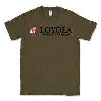Army Green Loyola College Chicago Classic Tee - artisFamous
