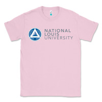 Bubblegum Pink National Louis College Classic Tee - artisFamous