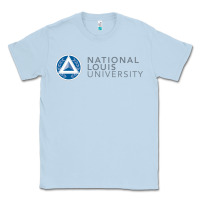 Dusty Blue National Louis College Classic Tee - artisFamous
