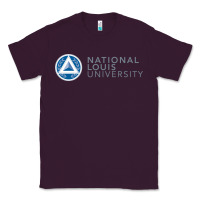 Plum National Louis College Classic Tee - artisFamous