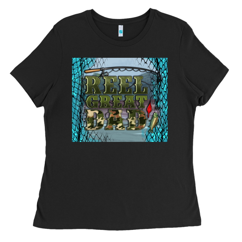 Reel Great Dad Ladies Tee by Artiststas | Teevron