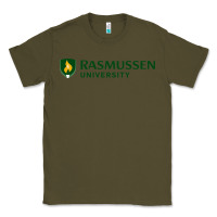 Army Green Rasmussen College Classic Tee - artisFamous