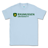 Dusty Blue Rasmussen College Classic Tee - artisFamous