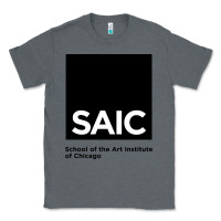 Charcoal Heather School of The Art Institute of Chicago College Classic Tee - artisFamous