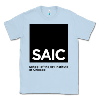 Dusty Blue School of The Art Institute of Chicago College Classic Tee - artisFamous