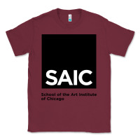 Burgundy School of The Art Institute of Chicago College Classic Tee - artisFamous