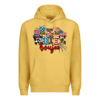 Antique Gold Red whıte boujee Premium Hoodie - AdoDesignShop