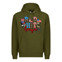 Army Green Red whıte boujee Premium Hoodie - AdoDesignShop