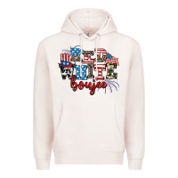 Pale Pink Red whıte boujee Premium Hoodie - AdoDesignShop