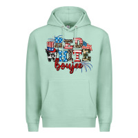 Seafoam Red whıte boujee Premium Hoodie - AdoDesignShop