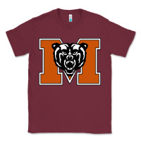 Burgundy mercer bears Classic Tee - artisFamous