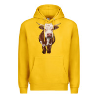 Lemon hereford cow Premium Hoodie - RanaPortraitStore