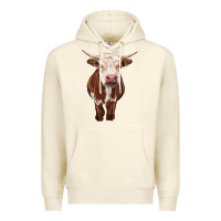 Sandshell hereford cow Premium Hoodie - RanaPortraitStore