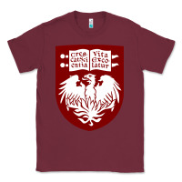 Burgundy College of Chicago Classic Tee - artisFamous