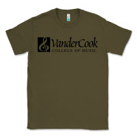 Army Green Vandercook College of Music Classic Tee - artisFamous
