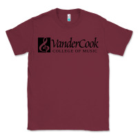 Burgundy Vandercook College of Music Classic Tee - artisFamous